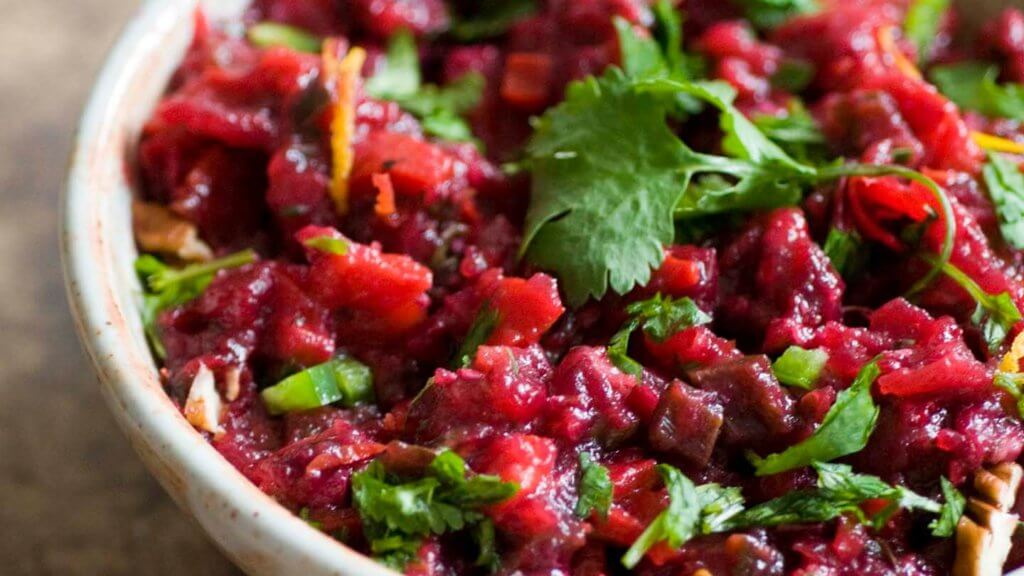 Cranberry poblano salsa | Homesick Texan