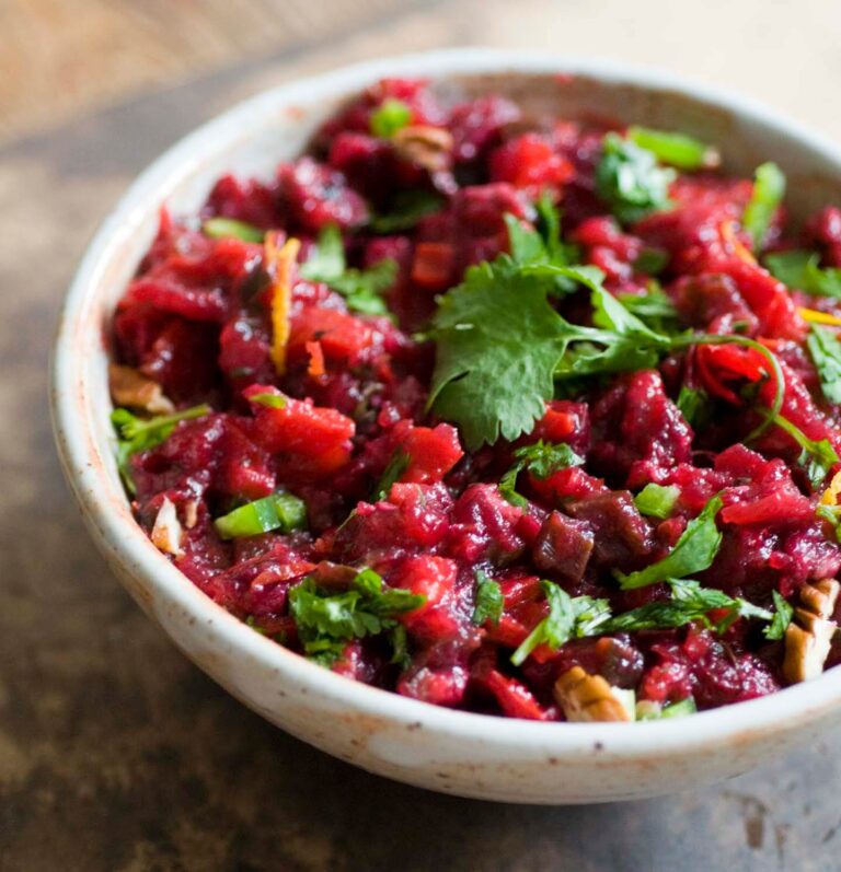 Cranberry poblano salsa