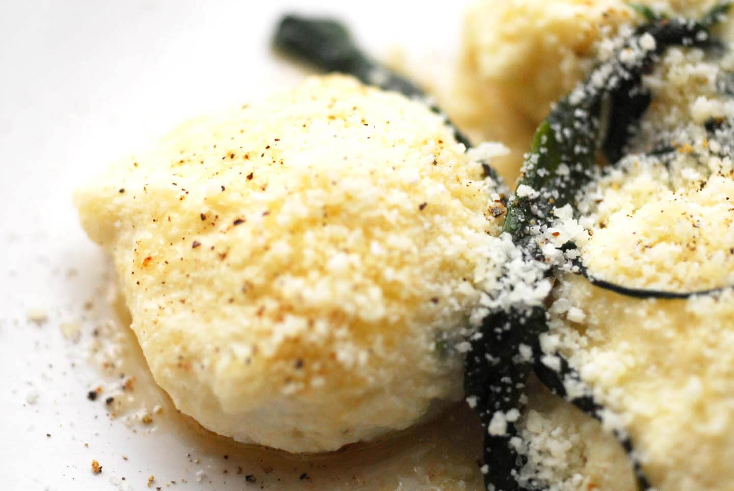 gnudi with ramps and brown-butter sauce | Homesick Texan