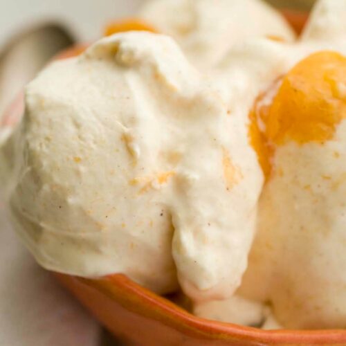 Buttermilk peach ice cream DSC5287