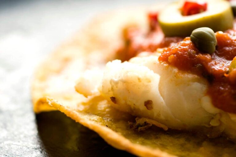 Fish tostadas, Veracruz style