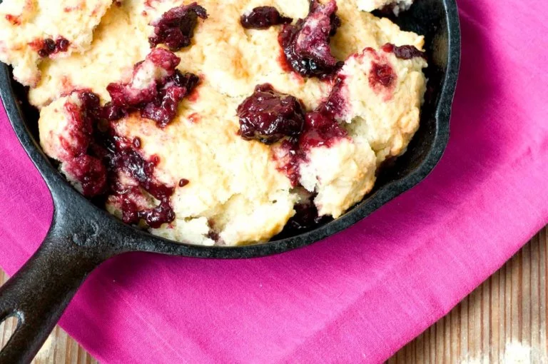 Dewberry cobbler is your reward