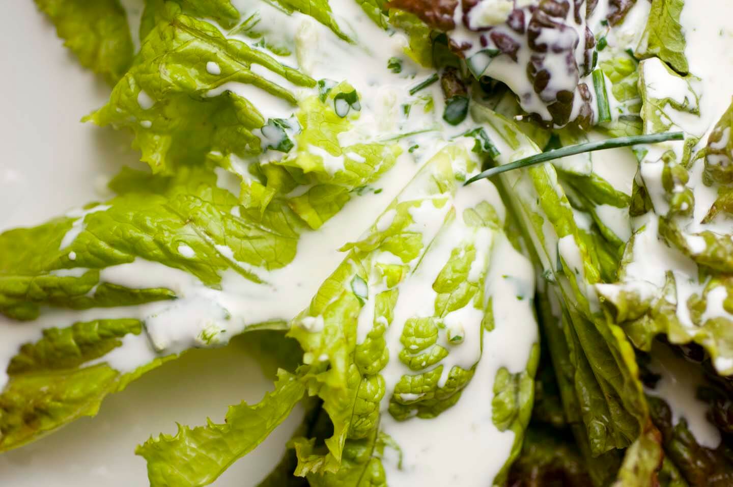 Simple Green Salad with Homemade Mayo Dressing - A Pretty Life In The  Suburbs