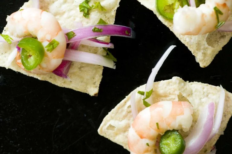 Pickled shrimp with lime