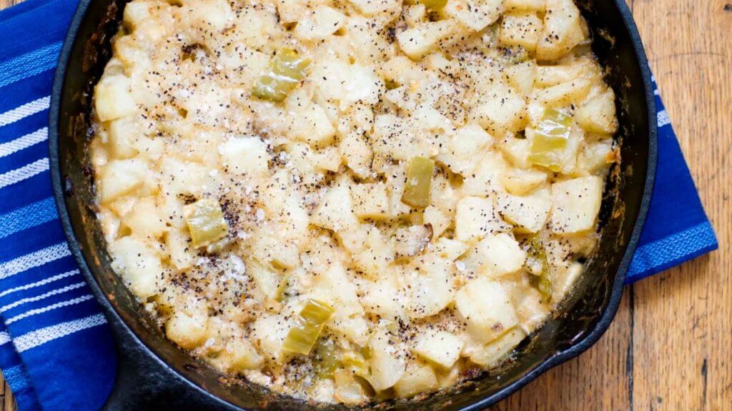 Hatch chile potato casserole | Homesick Texan