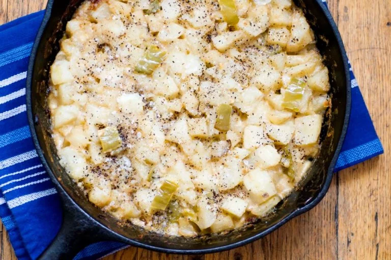 Hatch chile potato casserole: funeral food