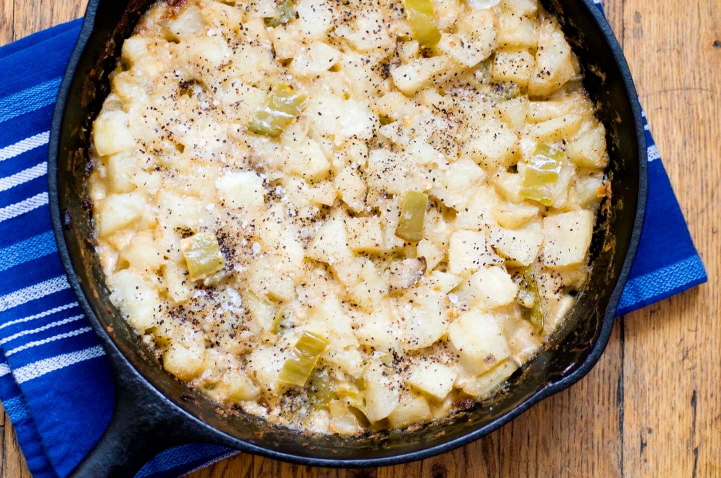 Skillet Scalloped Potato Gratin - Dutch Oven Daddy - Cast Iron Living