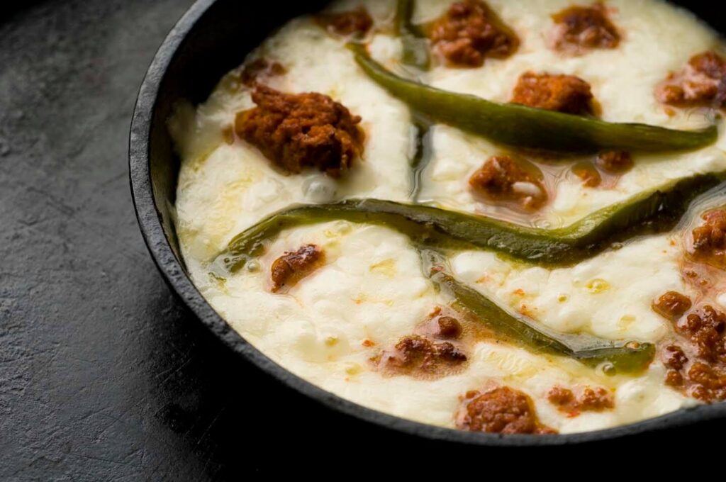 Queso flameado Homesick Texan