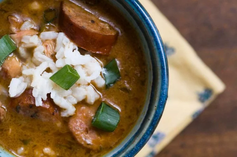 Chicken and sausage gumbo