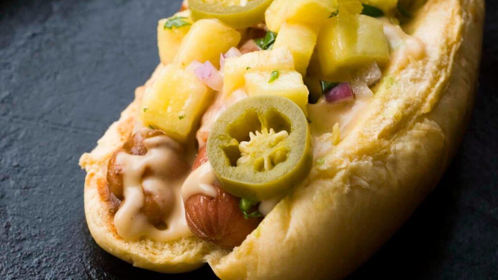 Mexican hot dogs with pineapple salsa and chipotle mayonnaise | Homesick Texan