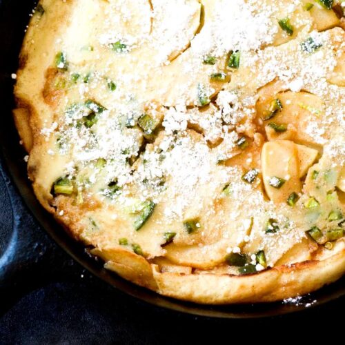 Apple dutch baby with green chiles DSC7877