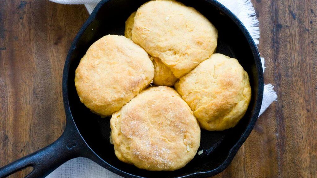 Sweet potato biscuits with chorizo cream gravy DSC0683