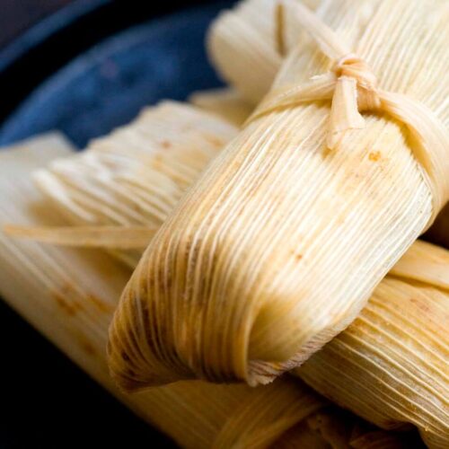 Turkey tamales with guajillo cranberry mole DSC1160