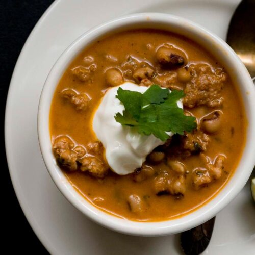 Black eyed pea and chorizo soup DSC3499