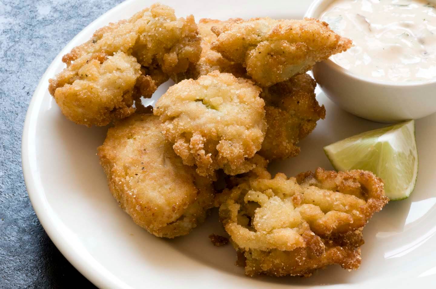 Fried oysters with a chipotle-lime dipping sauce | Homesick Texan
