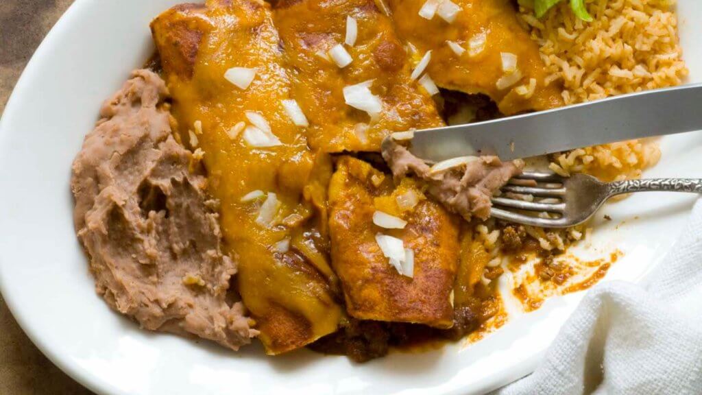 Beef enchiladas with chipotle-pasilla chili gravy | Homesick Texan