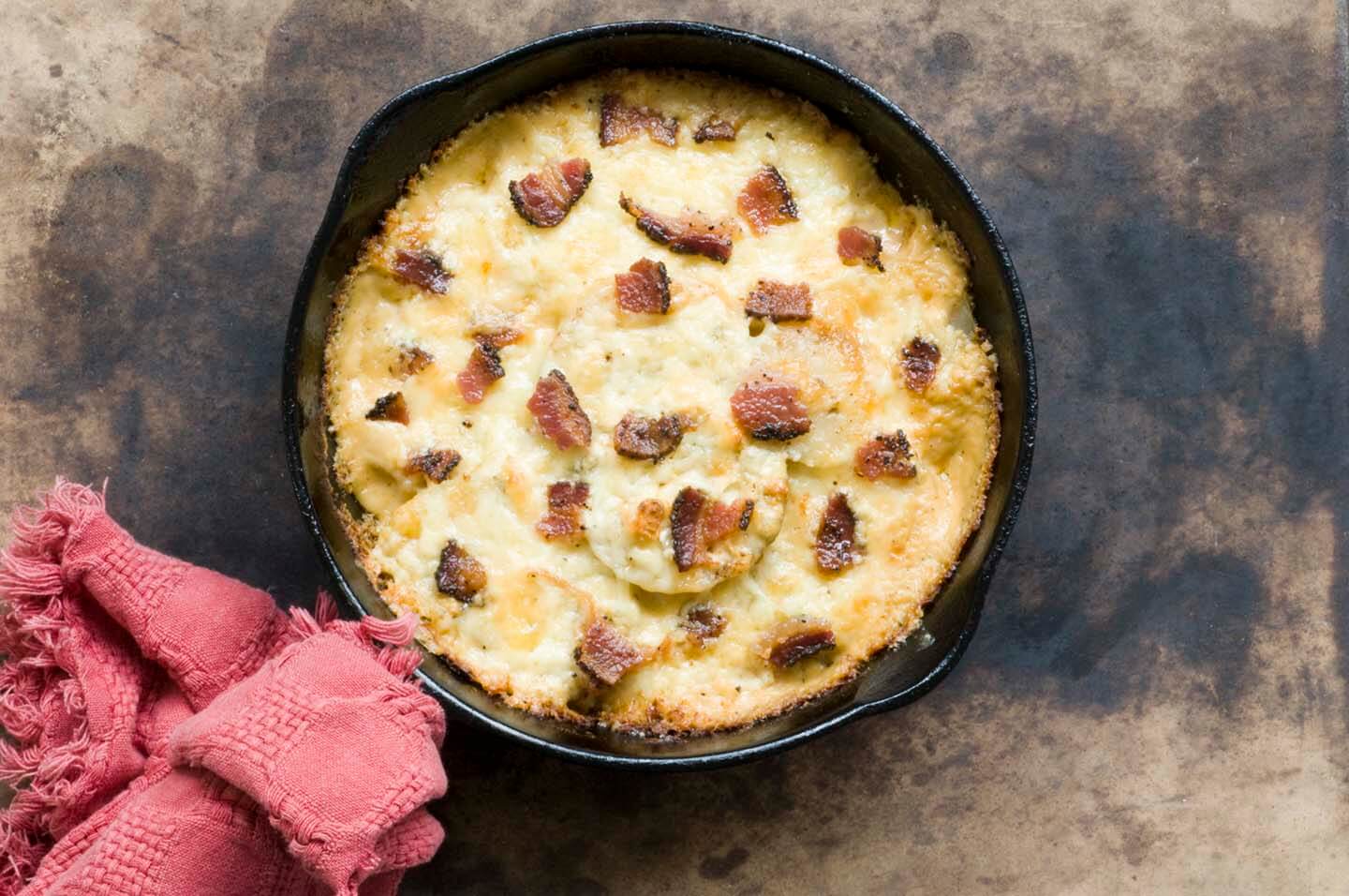 Blue cheese scalloped potatoes with chipotle and bacon | Homesick Texan