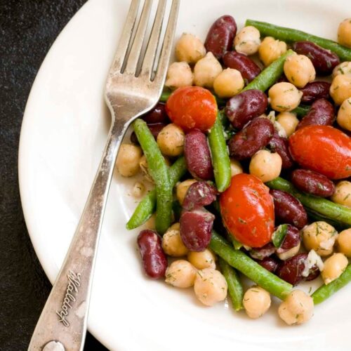 Three bean salad with dill dressing DSC6544