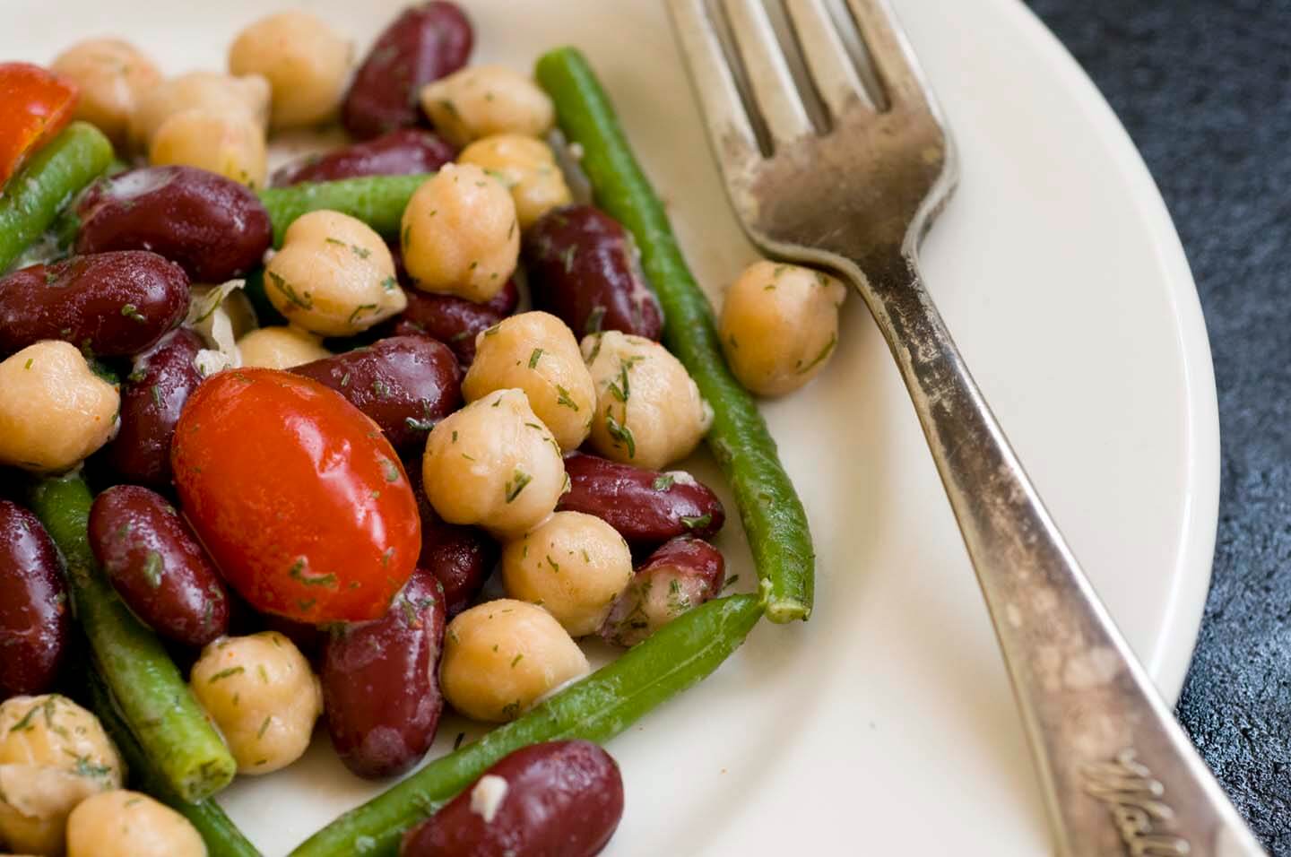 Three-bean salad with dill dressing | Homesick Texan