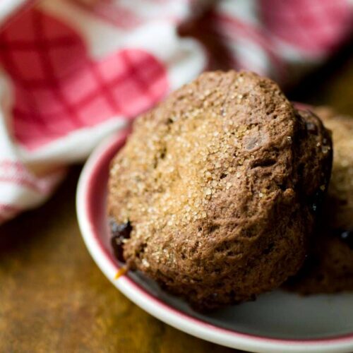 Chocolate cherry scones DSC3584
