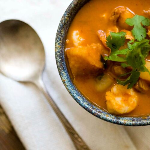 Red chile seafood chowder DSC3472