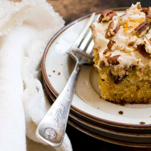 Ruby red grapefruit and pecan sheet cake DSC4174