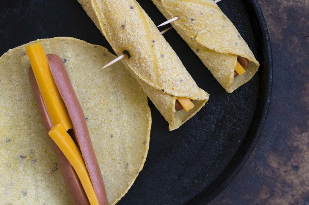 Crispy dogs with baconjalapeño dipping sauce Homesick Texan