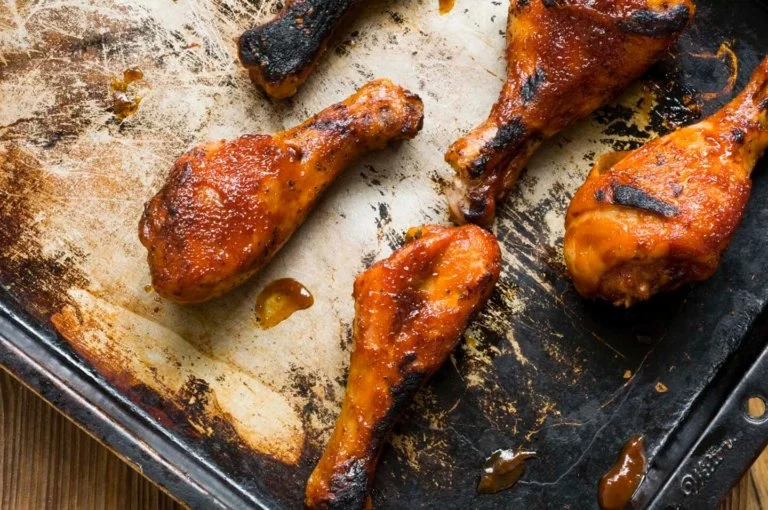 Chipotle-orange glazed drumsticks