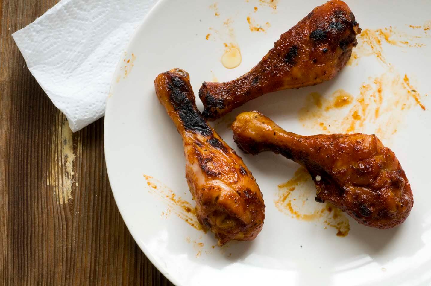 Chipotle-orange glazed drumsticks | Homesick Texan