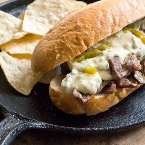 Green chile cheese steak DSC9562