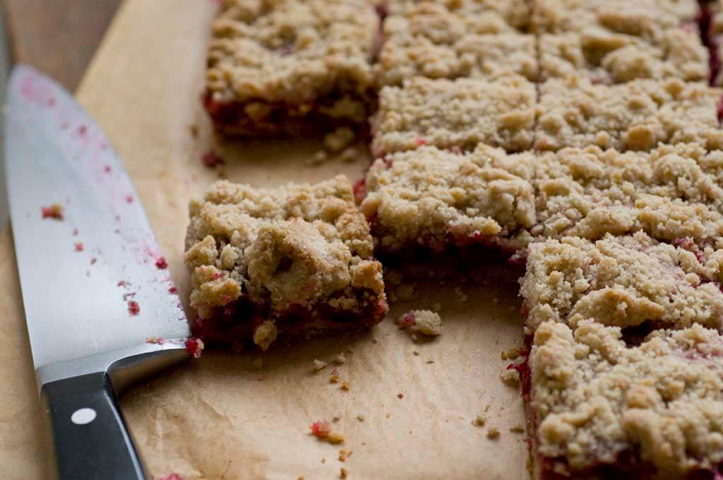 cranberry crumb bars | Homesick Texan