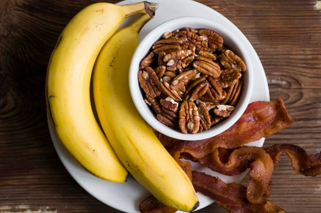 Banana bacon pecan pancakes | Homesick Texan