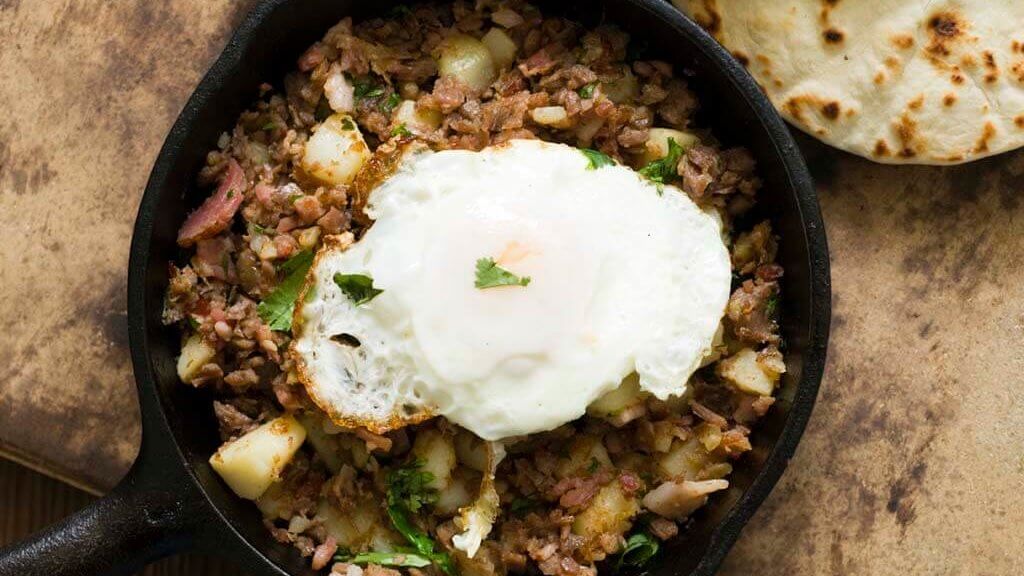 Corned beef hash with chipotle chiles and Irish bacon | Homesick Texan