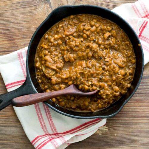 barbecue baked black eyed peas DSC3619