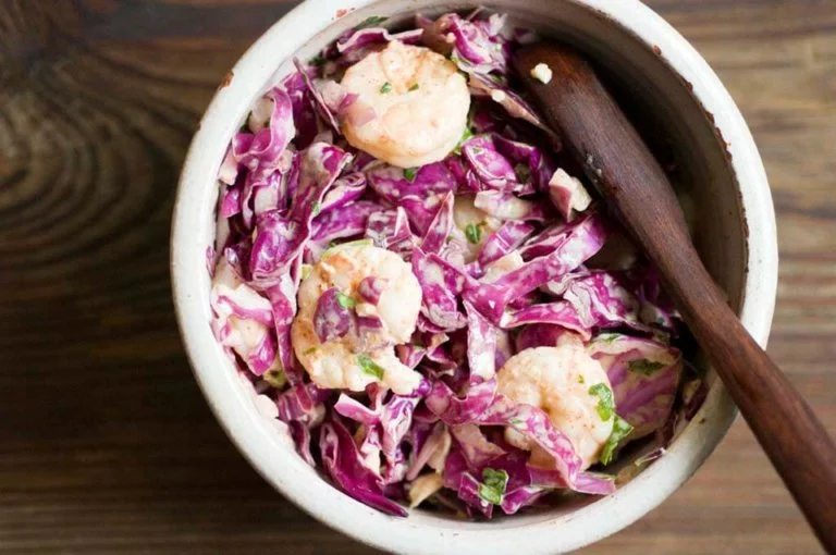 Chipotle shrimp coleslaw