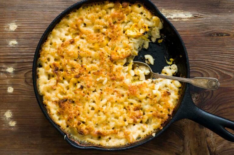 Cauliflower and Gruyere macaroni and cheese