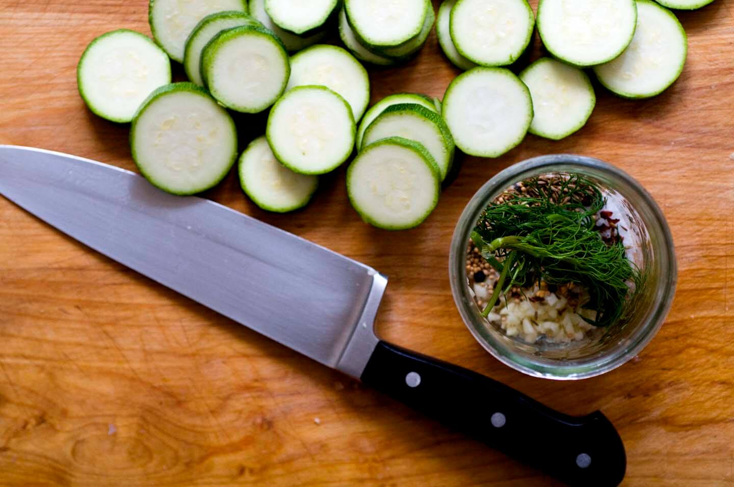 Spicy zucchini pickles | Homesick Texan