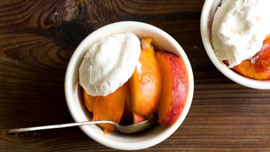 Peaches and ginger lime whipped cream DSC0131