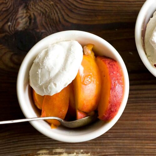 Peaches and ginger lime whipped cream DSC0131