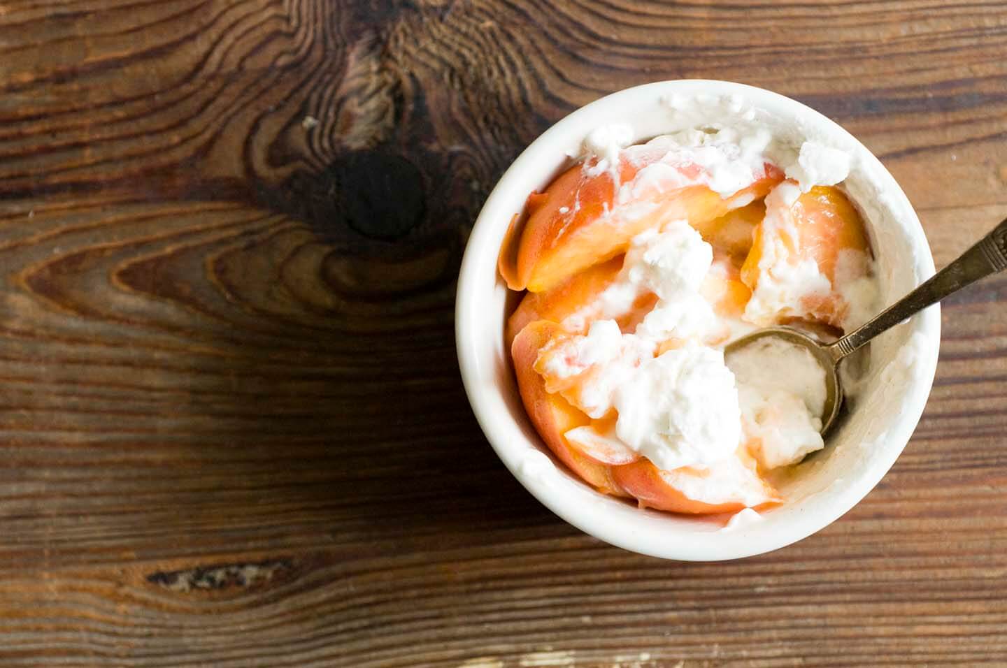 Peaches and ginger-lime whipped cream | Homesick Texan