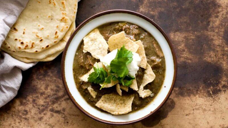 Chile verde con carne (beef green chili) | Homesick Texan