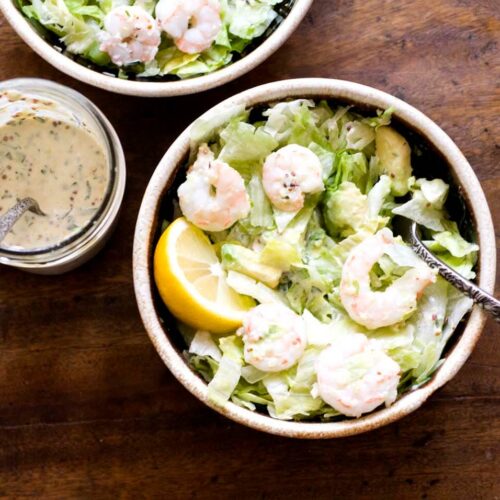 Shrimp and avocado salad with remoulade dressing DSC4013