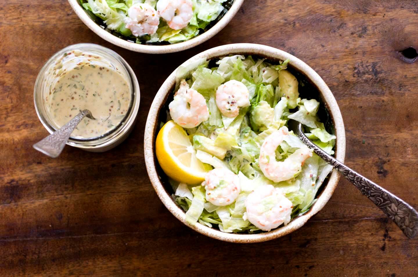 Shrimp and avocado salad with remoulade dressing DSC4013