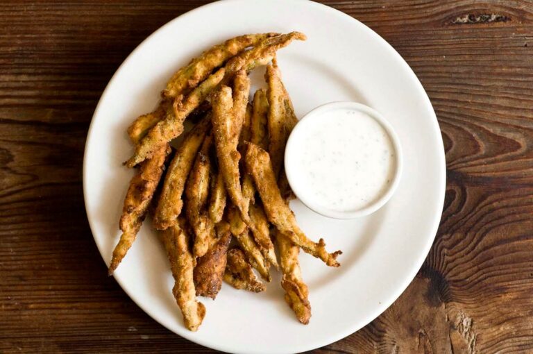 Fried pickled okra