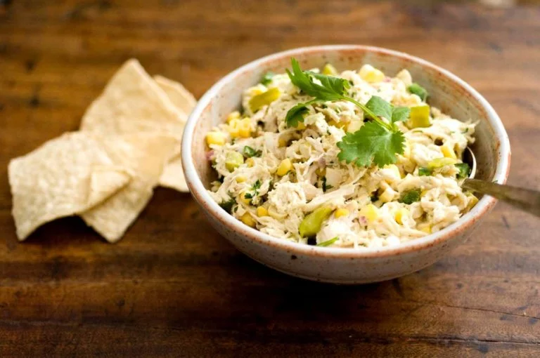 Green chile chicken salad