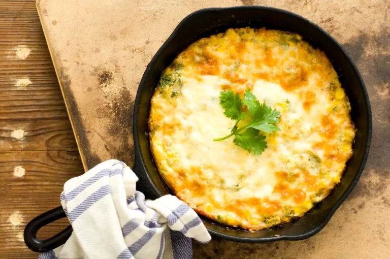 Green chile corn pudding