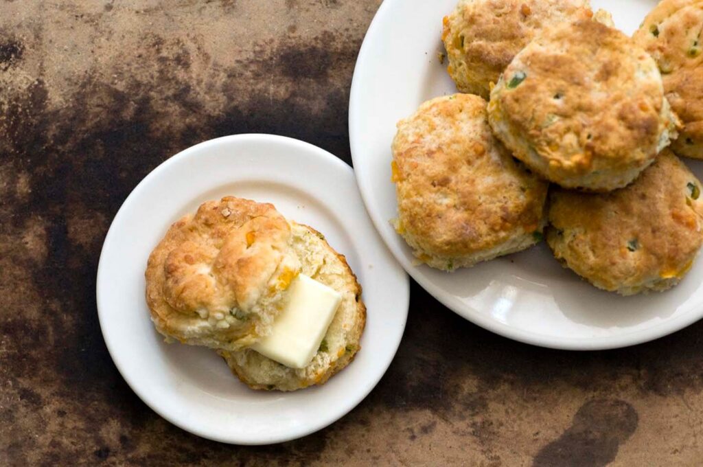 Jalapeño cheddar biscuits Homesick Texan