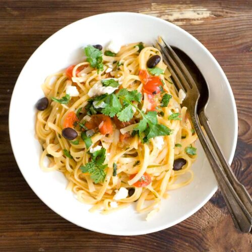 Southwester one pot pasta with chicken and black beans DSC8002