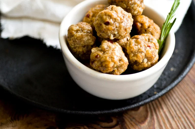 Chipotle cranberry sausage balls