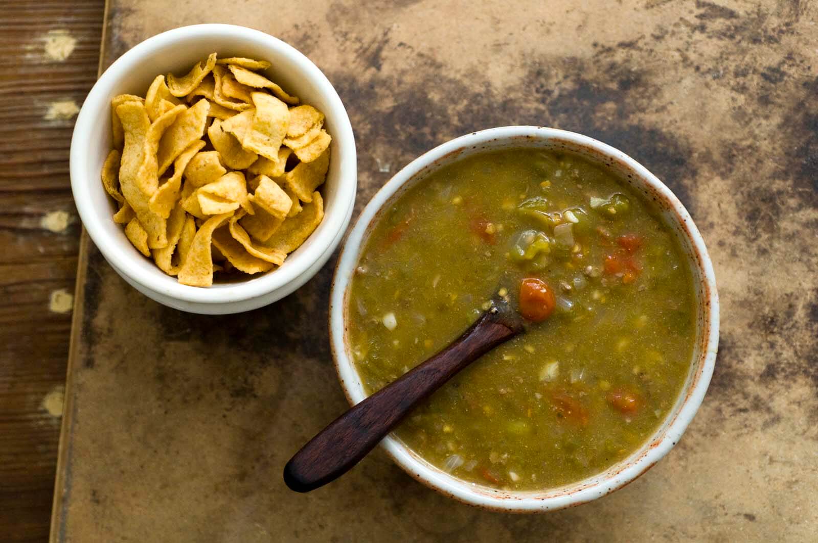 Green chile Frito pie | Homesick Texan